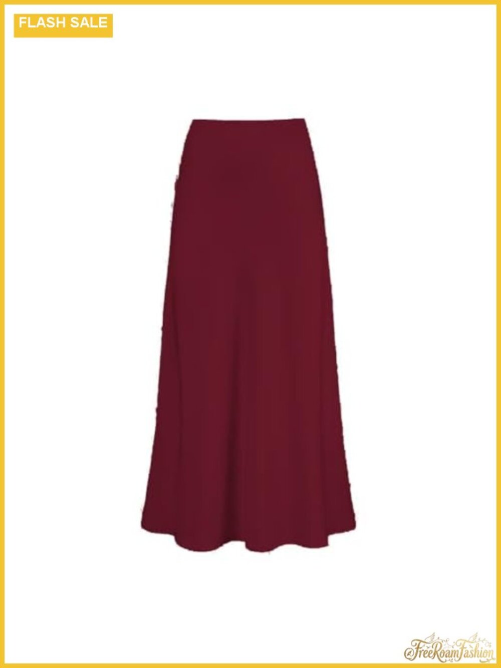 Satin Maxi Skirt High Waist Fishtail Long Formal Party Skirt - Picture 3 of 5